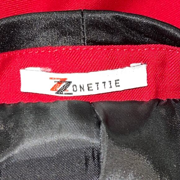 Zonettie Red Shawl Collar Tuxedo Jacket Size 42R - Picture 3 of 5